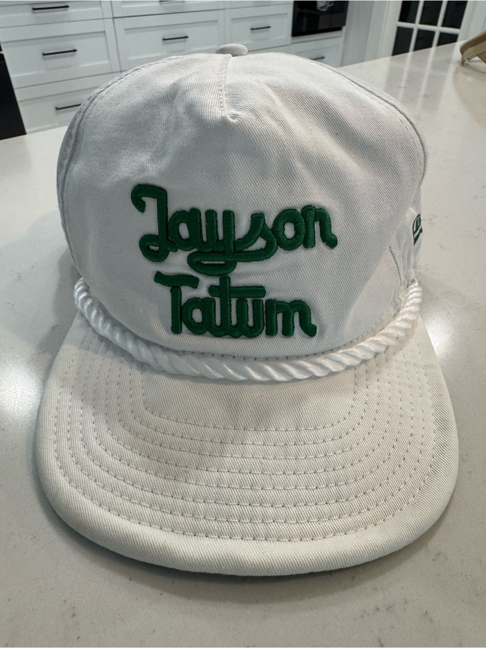 New Era Men’s Rope-Trim Boston Celtics Jayson Tatum Cap Hat w/ Green Embroidery